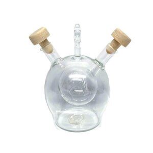 Blown Glass Italy 2-in-1 Cruet Oil & Vinegar or Soy Sauce Dispenser Ranise